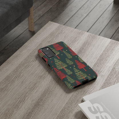 Retro Christmas Trees Pattern - Samsung Galaxy Series Case