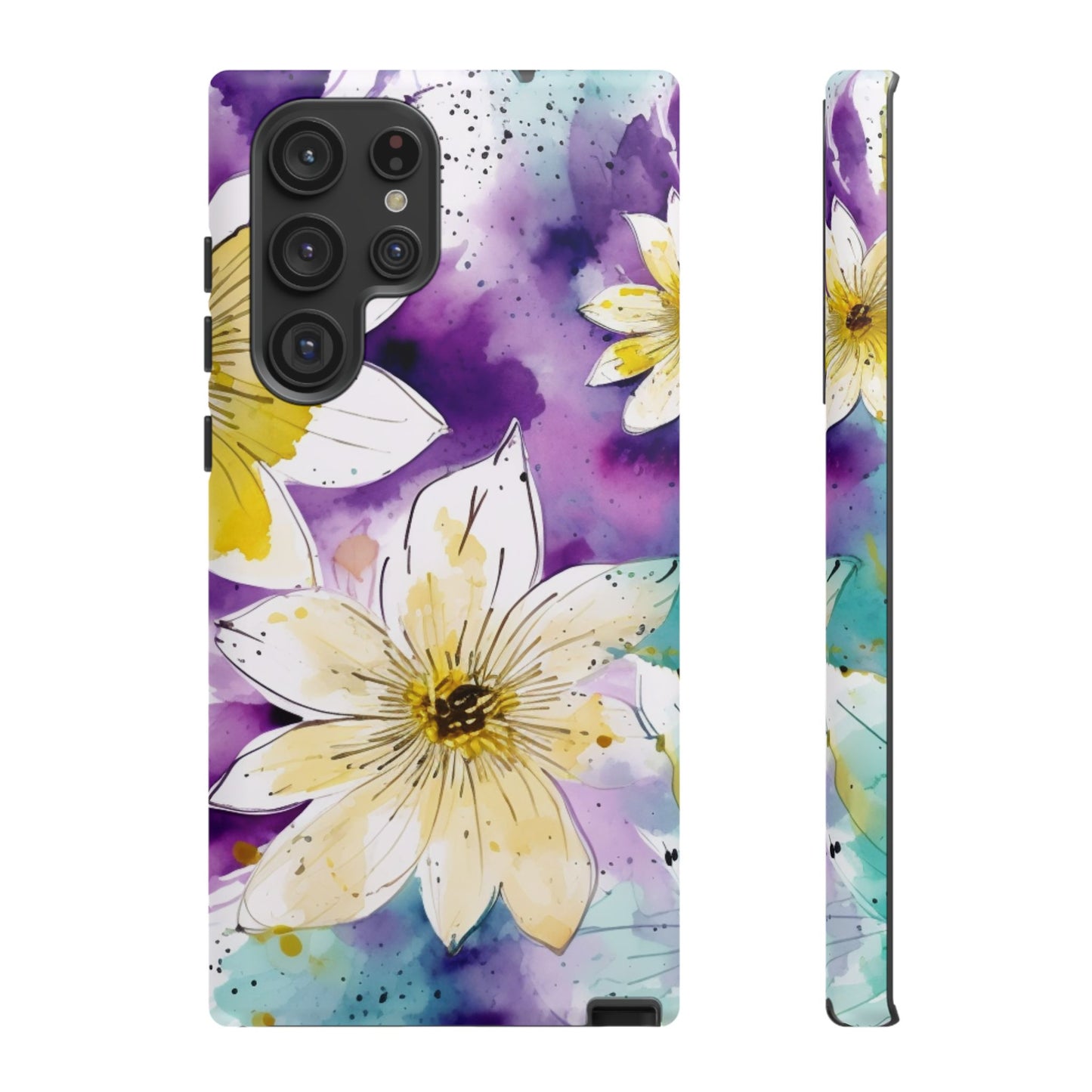 Abstract Floral Watercolor Splash - Samsung Galaxy Series Case