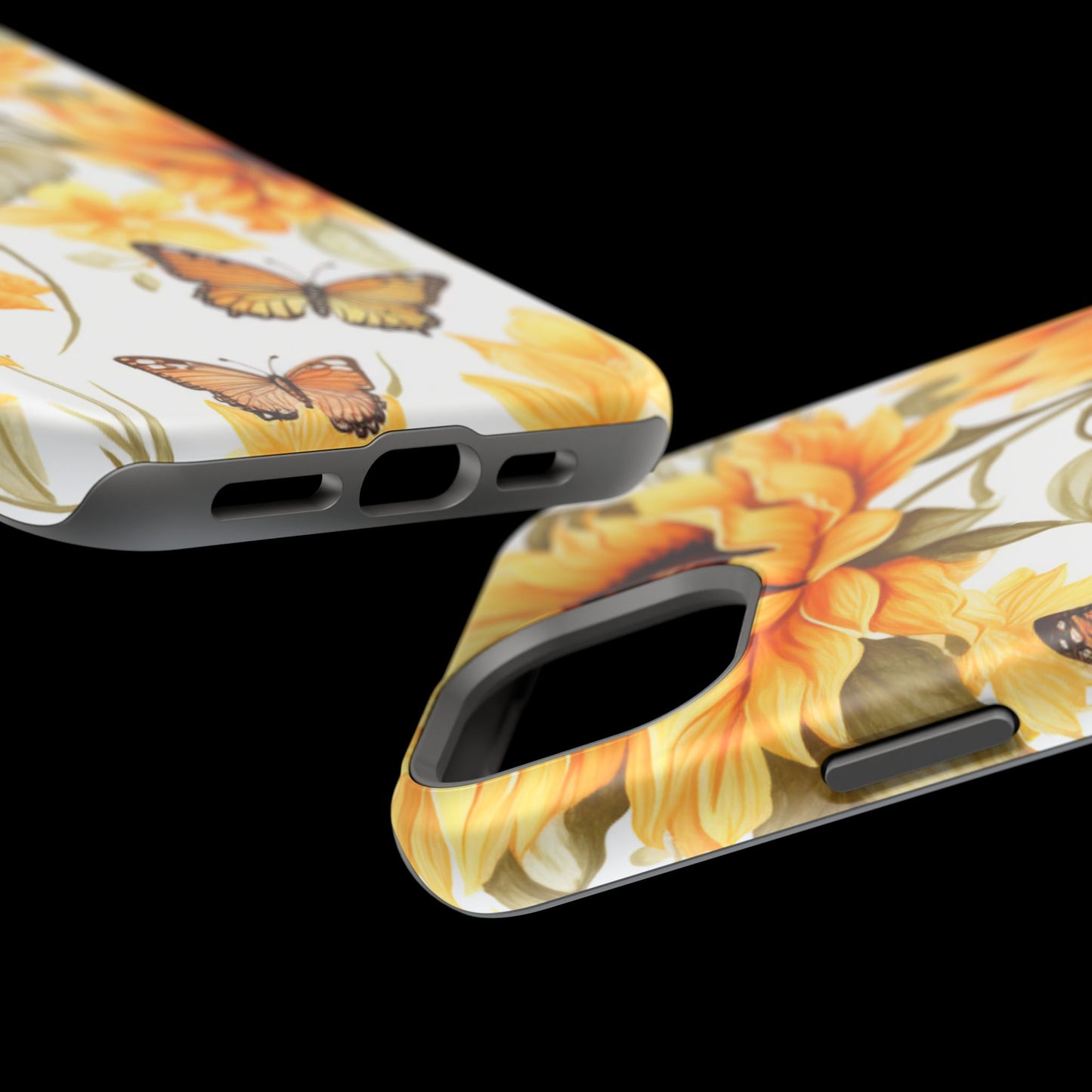Sunflower & Butterfly Bliss - MagSafe iPhone Series Case