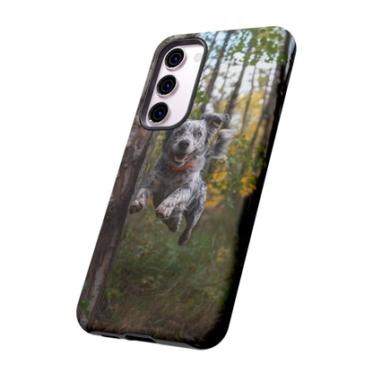 Happy Forest Dog iPhone Case – Nature-Inspired Protective Cover