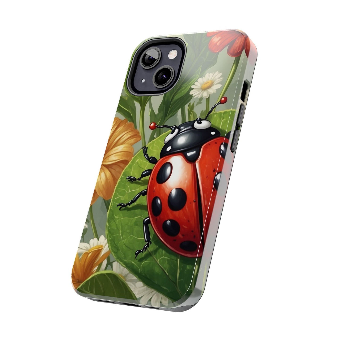 Ladybug Garden iPhone Case – Blooming Floral Art