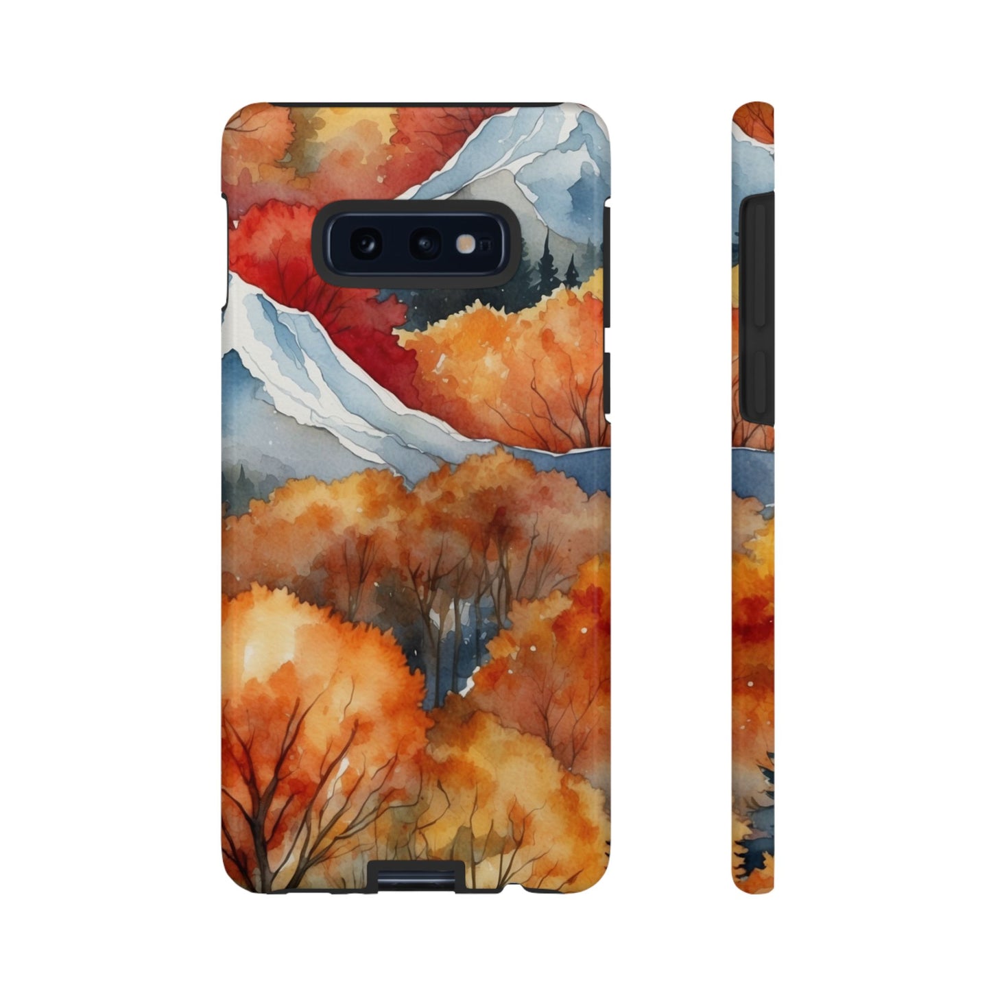 Autumn Mountain Forest Watercolor - Samsung Galaxy Case