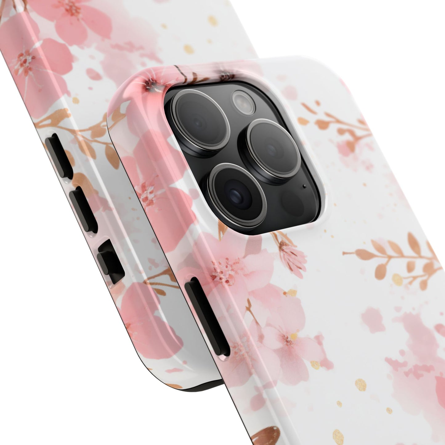 Soft Pink Cherry Blossom iPhone Case – Elegant Floral Design