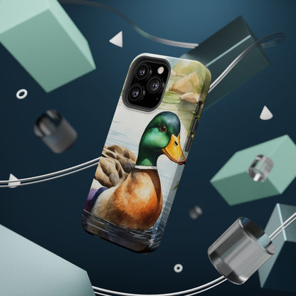 Serene Duck Reflection - MagSafe iPhone Case