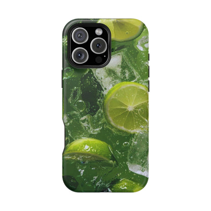 Refreshing Lime Splash MagSafe iPhone Case – Tough Protection, Vivid Dual-Layer Design