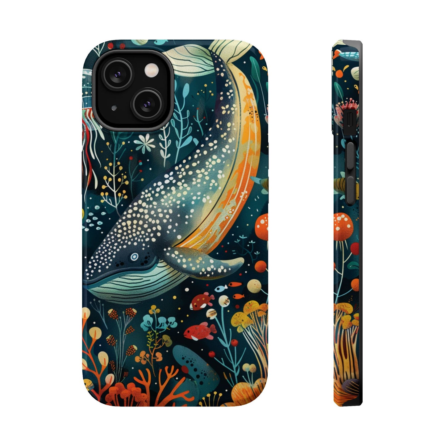 Oceanic Elegance Whale iPhone Case