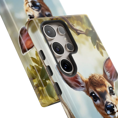 Whimsical Fawn in a Sunlit Forest Samsung Galaxy Case