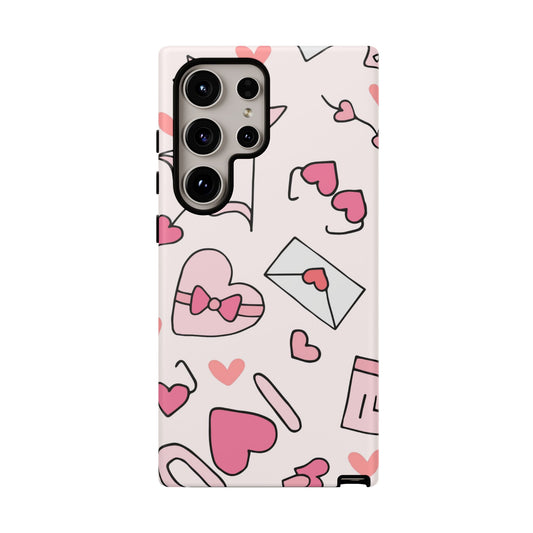 Valentine's Day Scribbles Samsung Galaxy Case