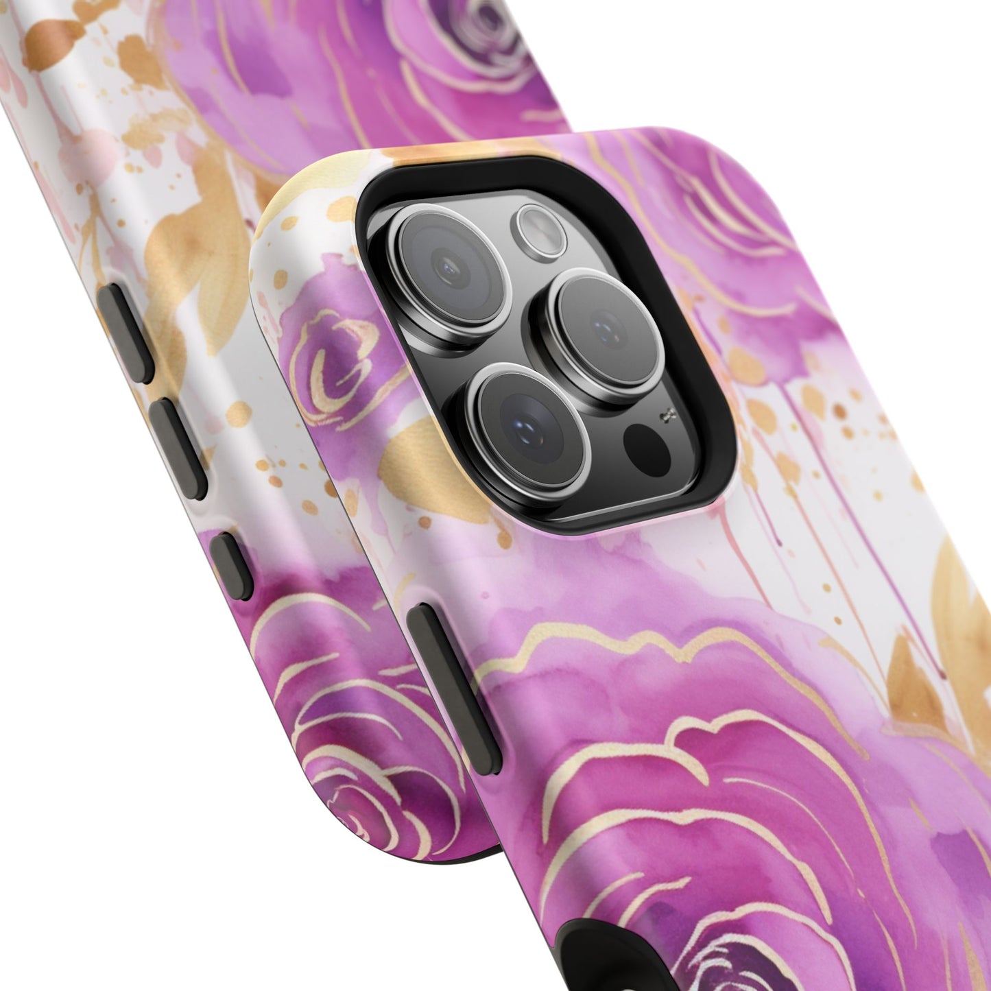 Radiant Purple & Gold Floral - MagSafe iPhone Series Case