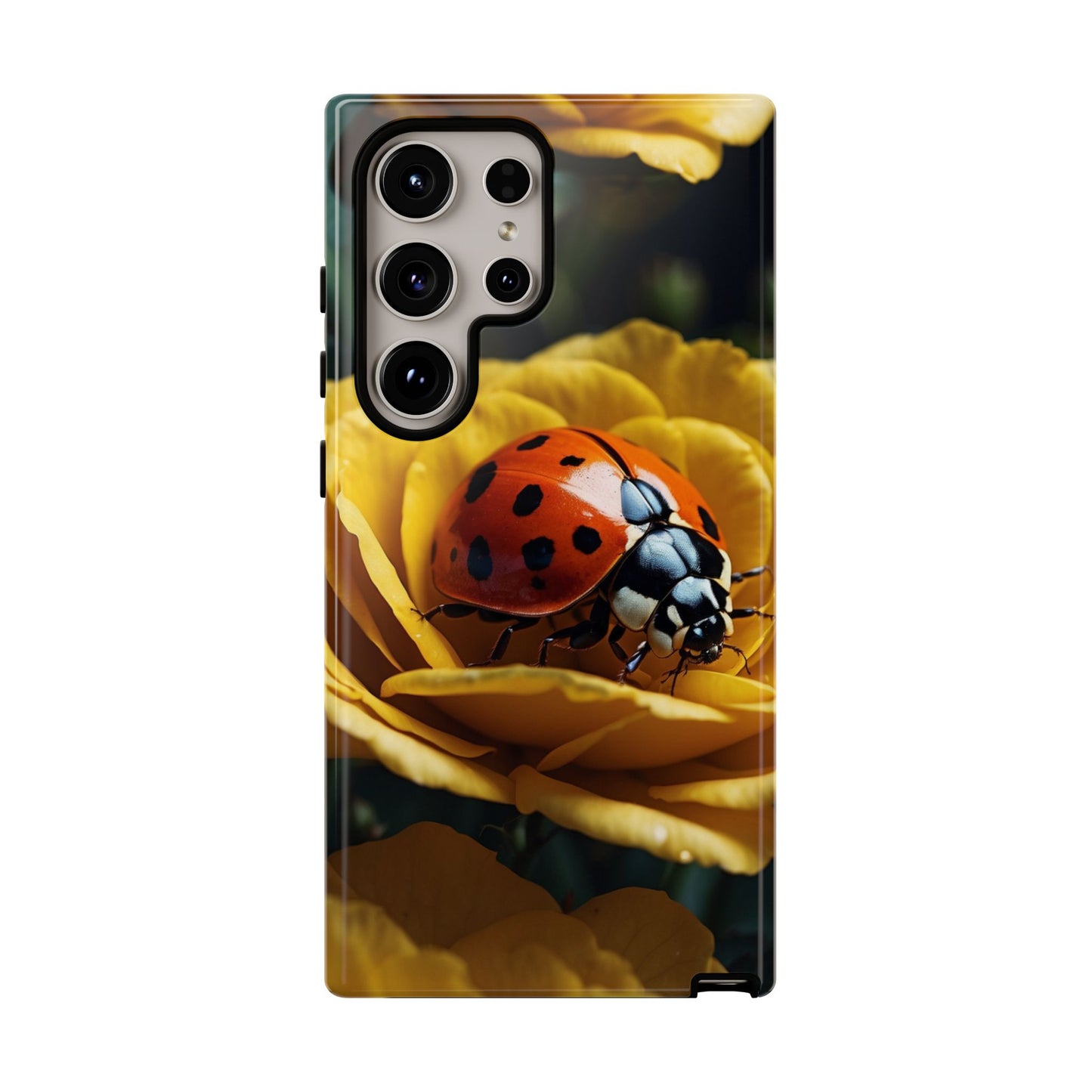 Samsung Galaxy Case: Ladybug on Yellow Petals