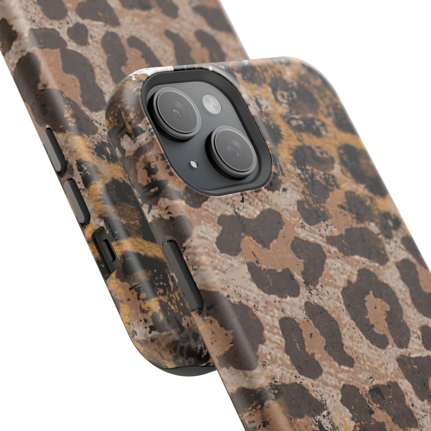 Vintage Distressed Leopard Print - MagSafe iPhone Series Case