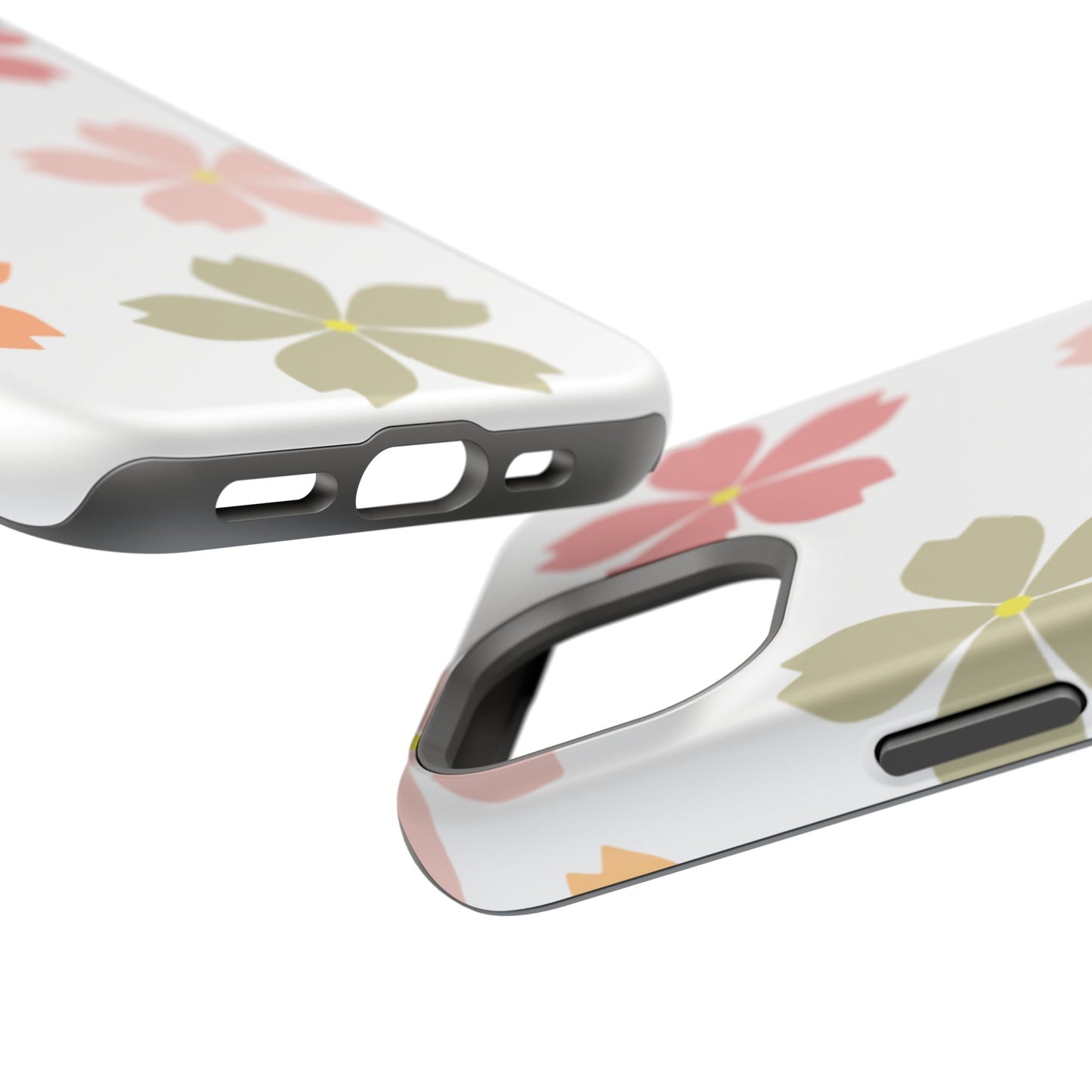 Pastel Sakura Blossom Tough MagSafe iPhone Case – Durable Design with Soft Matte Finish