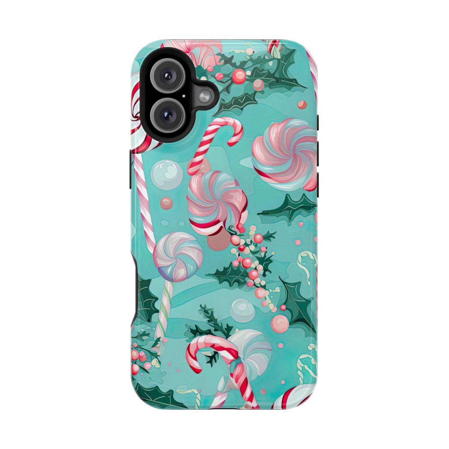 Candy Cane & Peppermint Holiday Delight – MagSafe iPhone Series Case