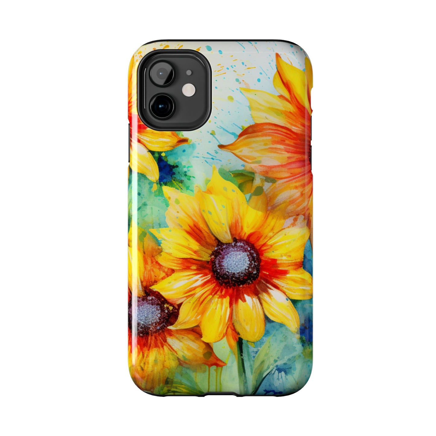 Watercolor Sunflower Splash - iPhone Series Case