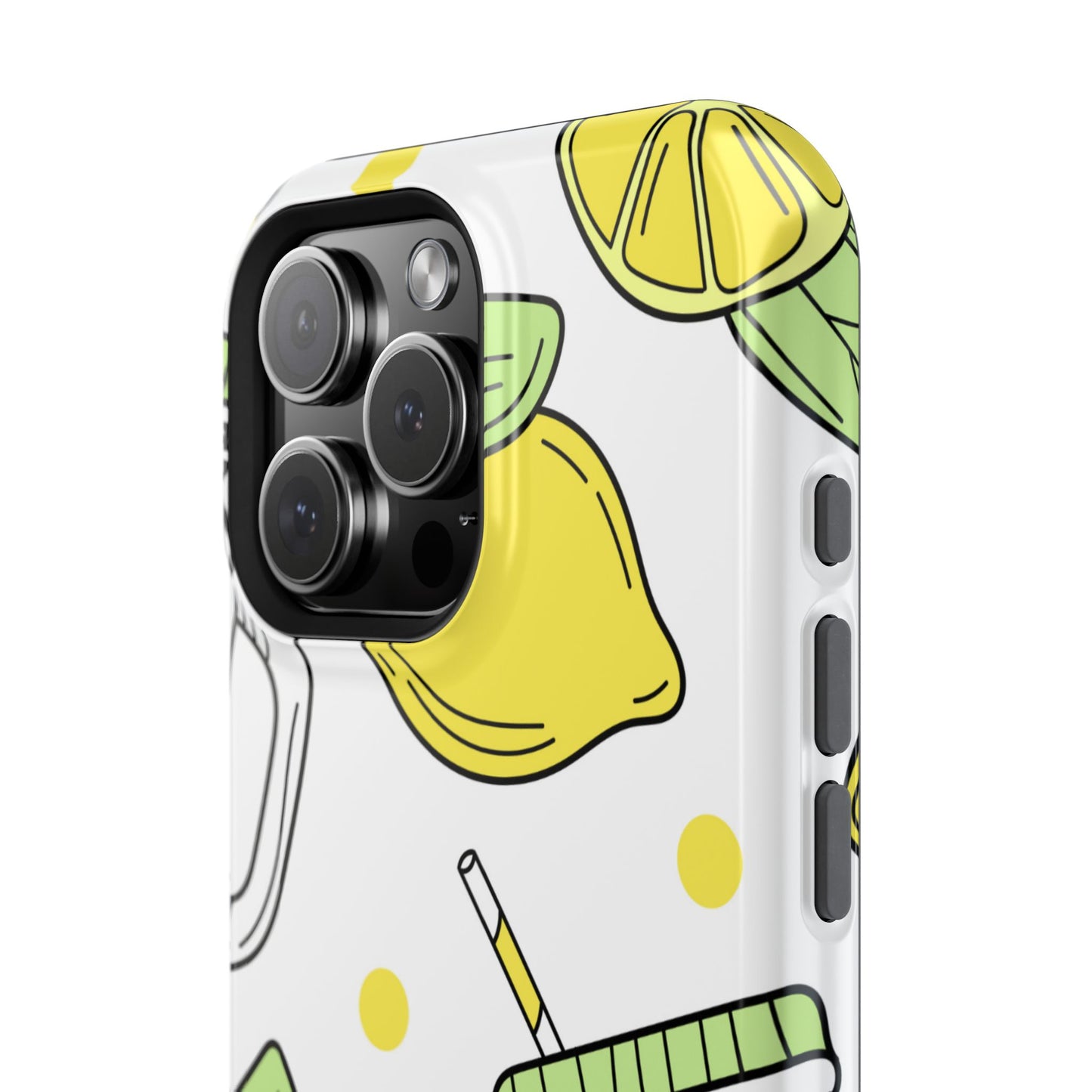 Lemonade Love Tough MagSafe iPhone Case – Fun Lemon Mason Jar Design, Dual-Layer Protection