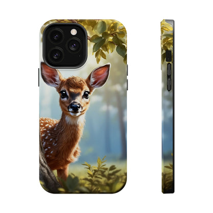 Whimsical Fawn in a Sunlit Forest MagSafe iPhone Case