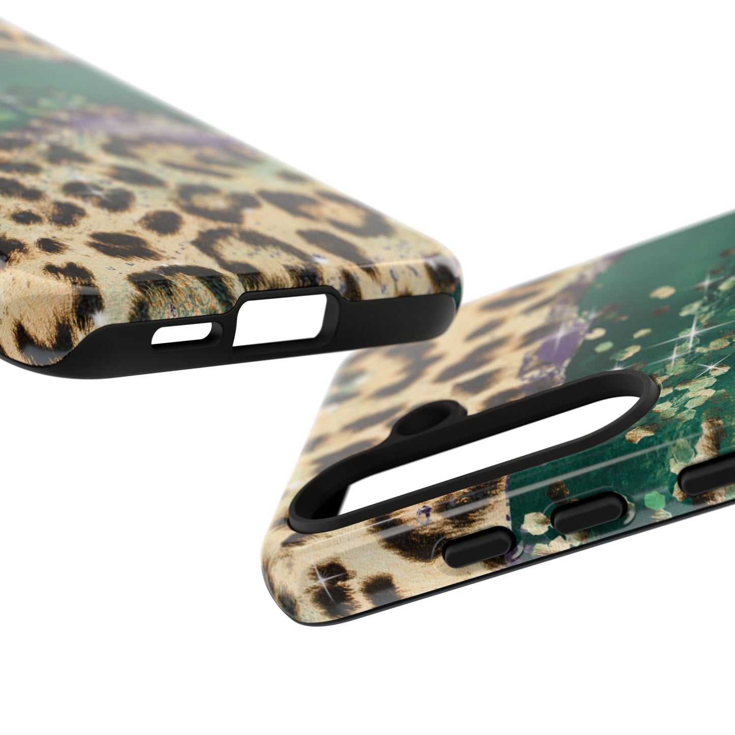 Emerald Glitter Leopard Print - iPhone Series Case