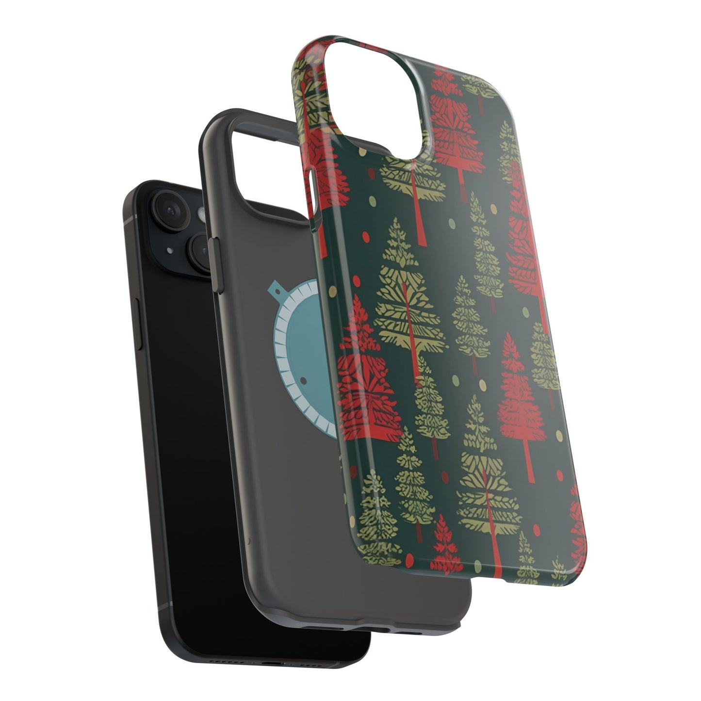 Retro Christmas Trees Pattern -  MagSafe iPhone Series Case