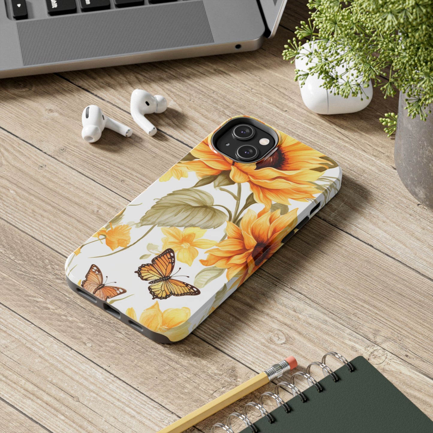 Sunflower & Butterfly Bliss - iPhone Series Case