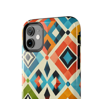 Harlequin Geometric iPhone Case - Vibrant Abstract Protective Cover