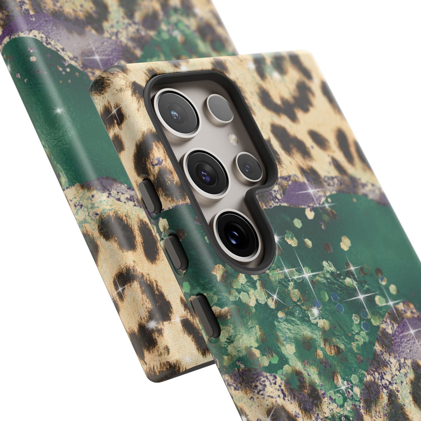 Emerald Glitter Leopard Print - iPhone Series Case