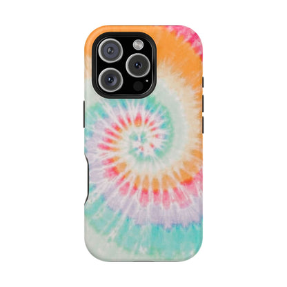 Pastel Tie-Dye MagSafe iPhone Case – Soft Colors & Magnetic Functionality