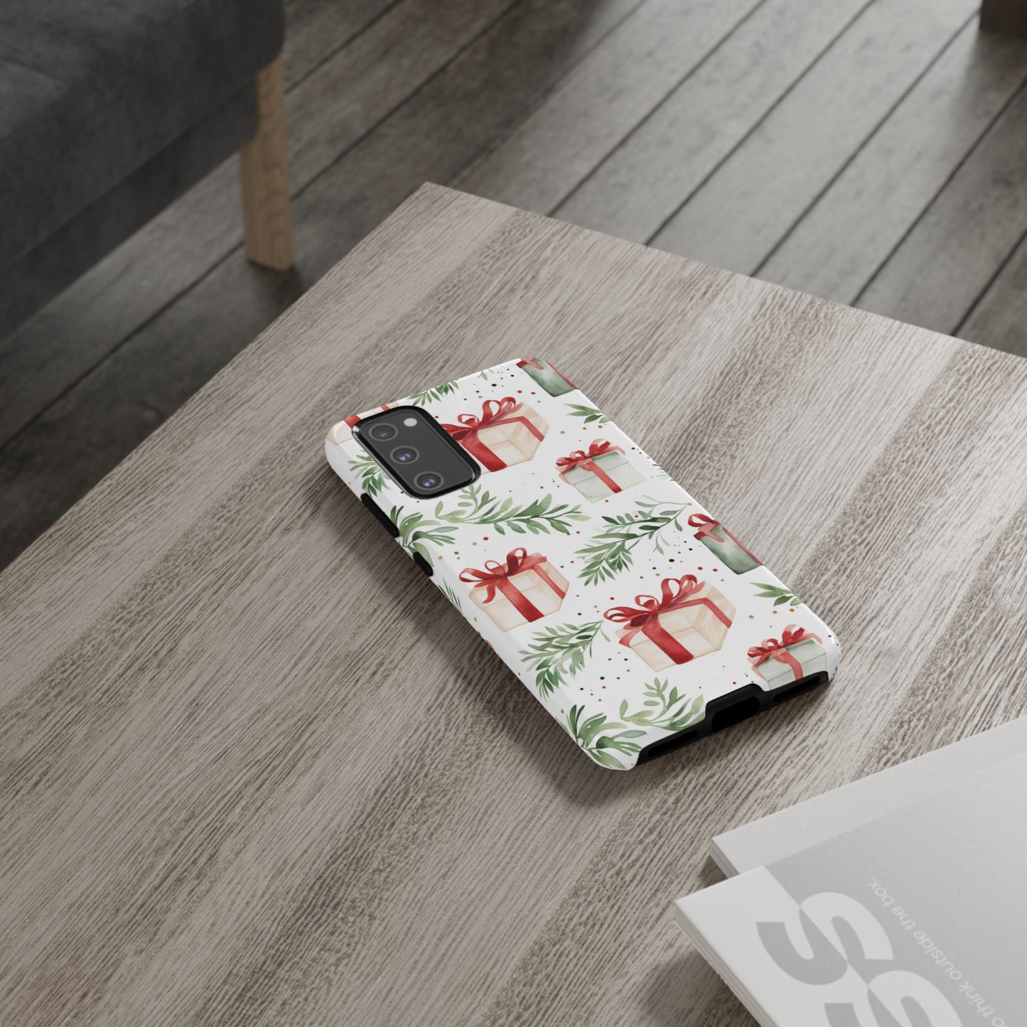 Watercolor Holiday Gifts & Greenery - Samsung Galaxy Series Case