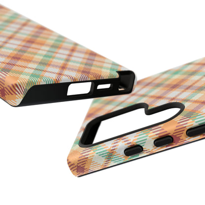 Samsung Galaxy Case - Autumn Harvest Plaid Design