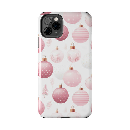 iPhone Case: Merry in Pink – Christmas Balls