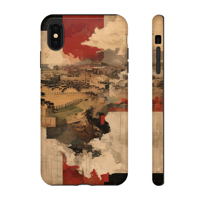 Vintage Abstract iPhone Case - Rustic Art Protective Cover