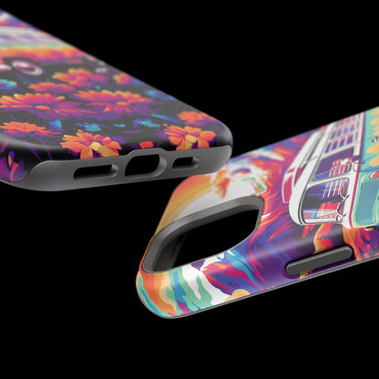 Groovy Floral Sunset Van – MagSafe iPhone Series Case