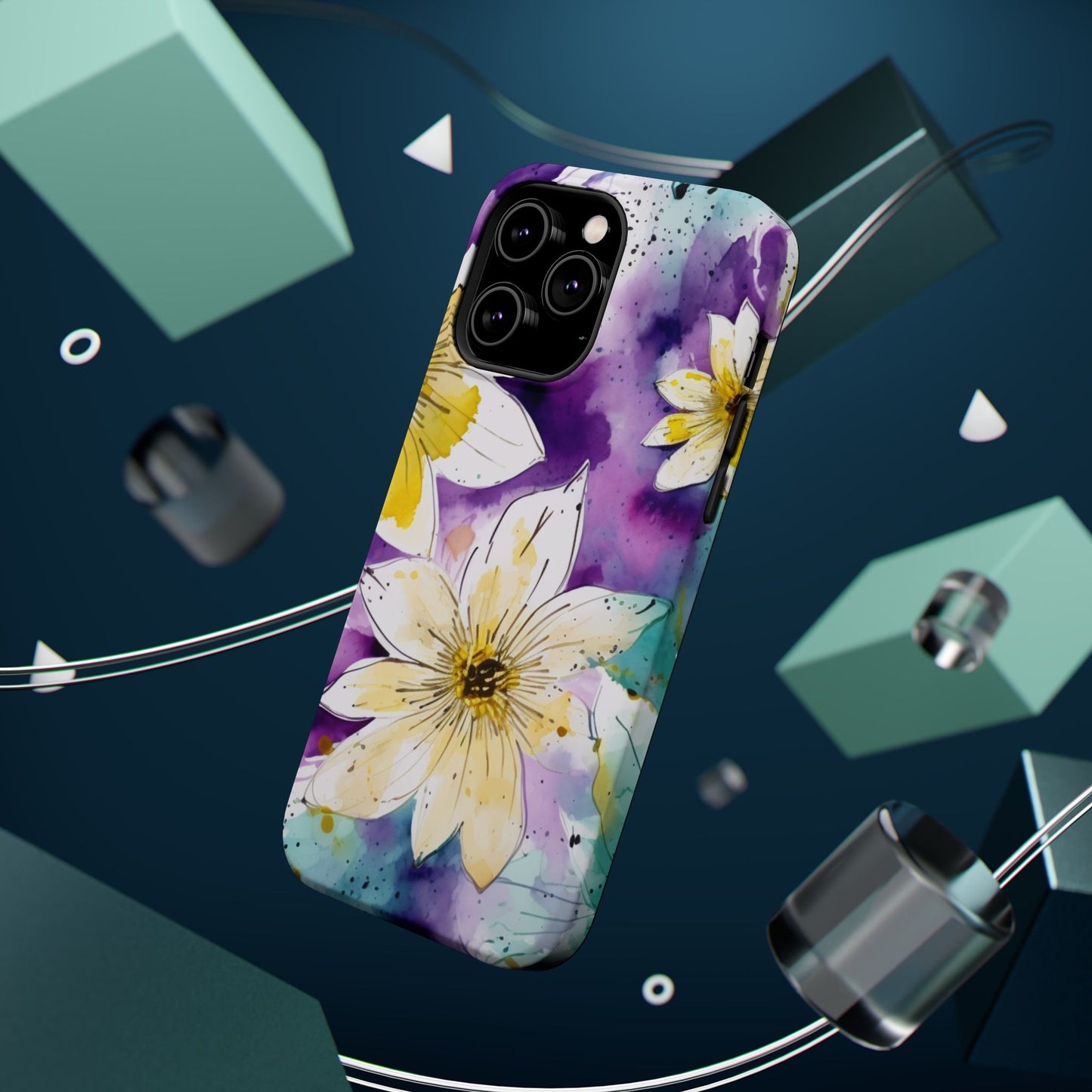 Abstract Floral Watercolor Splash - MagSafe iPhone Series Case