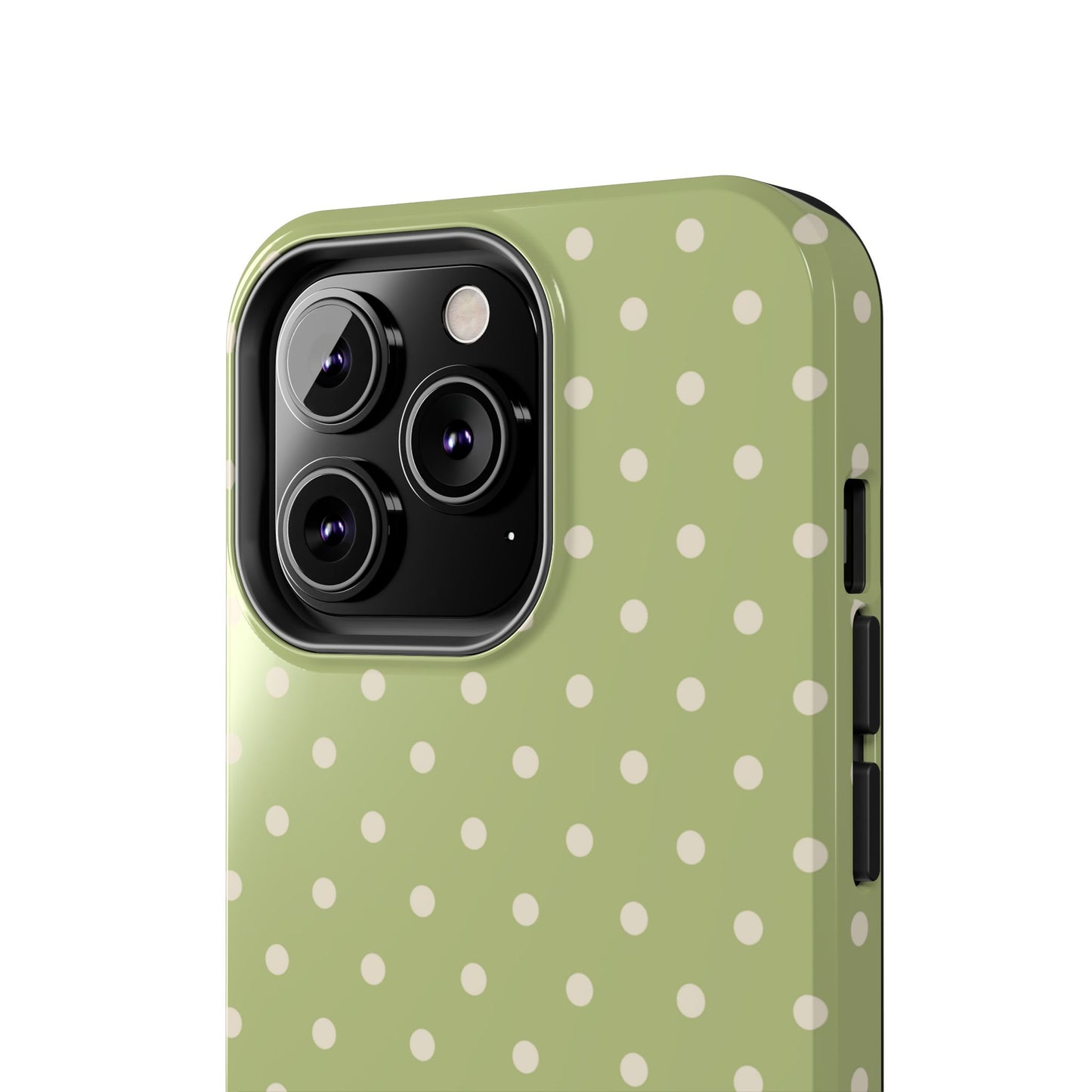 Sage Green Polka Dots – iPhone Case