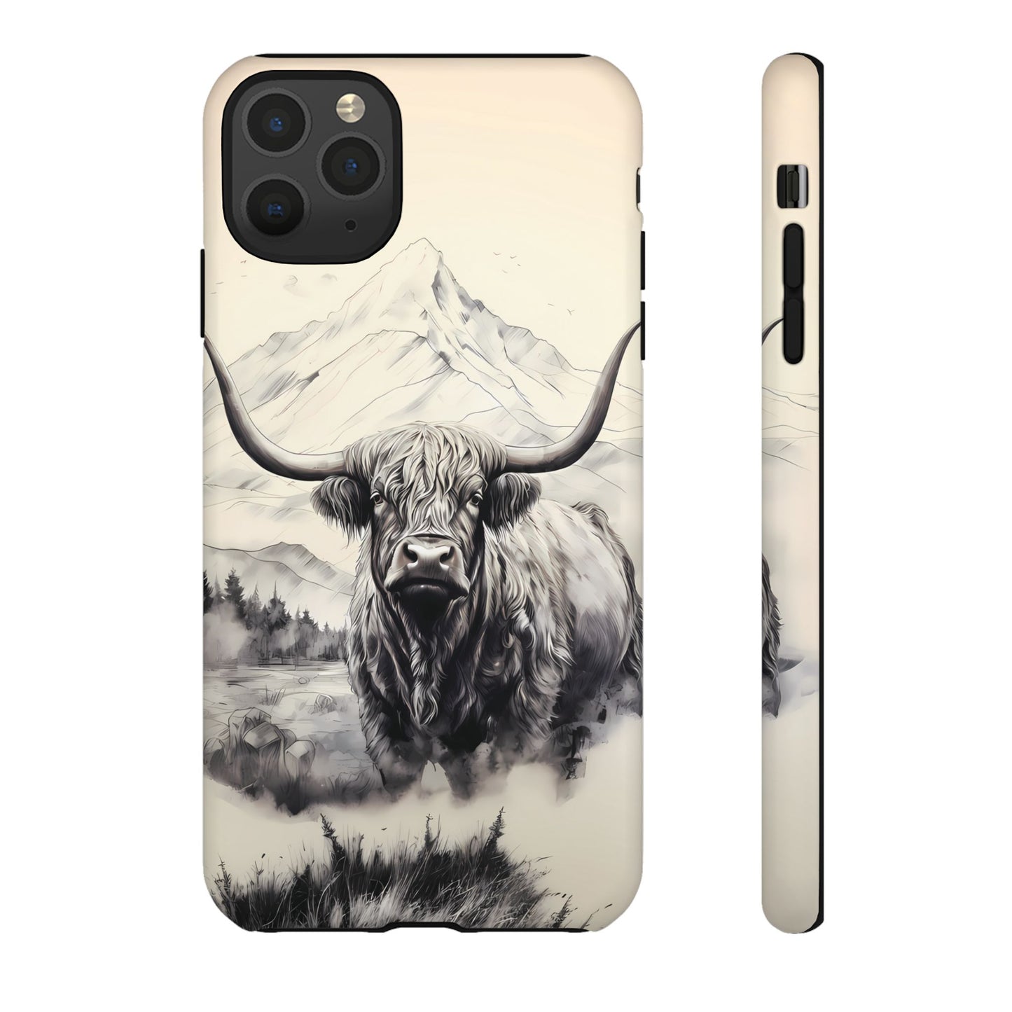 Highland Cow Western iPhone Case