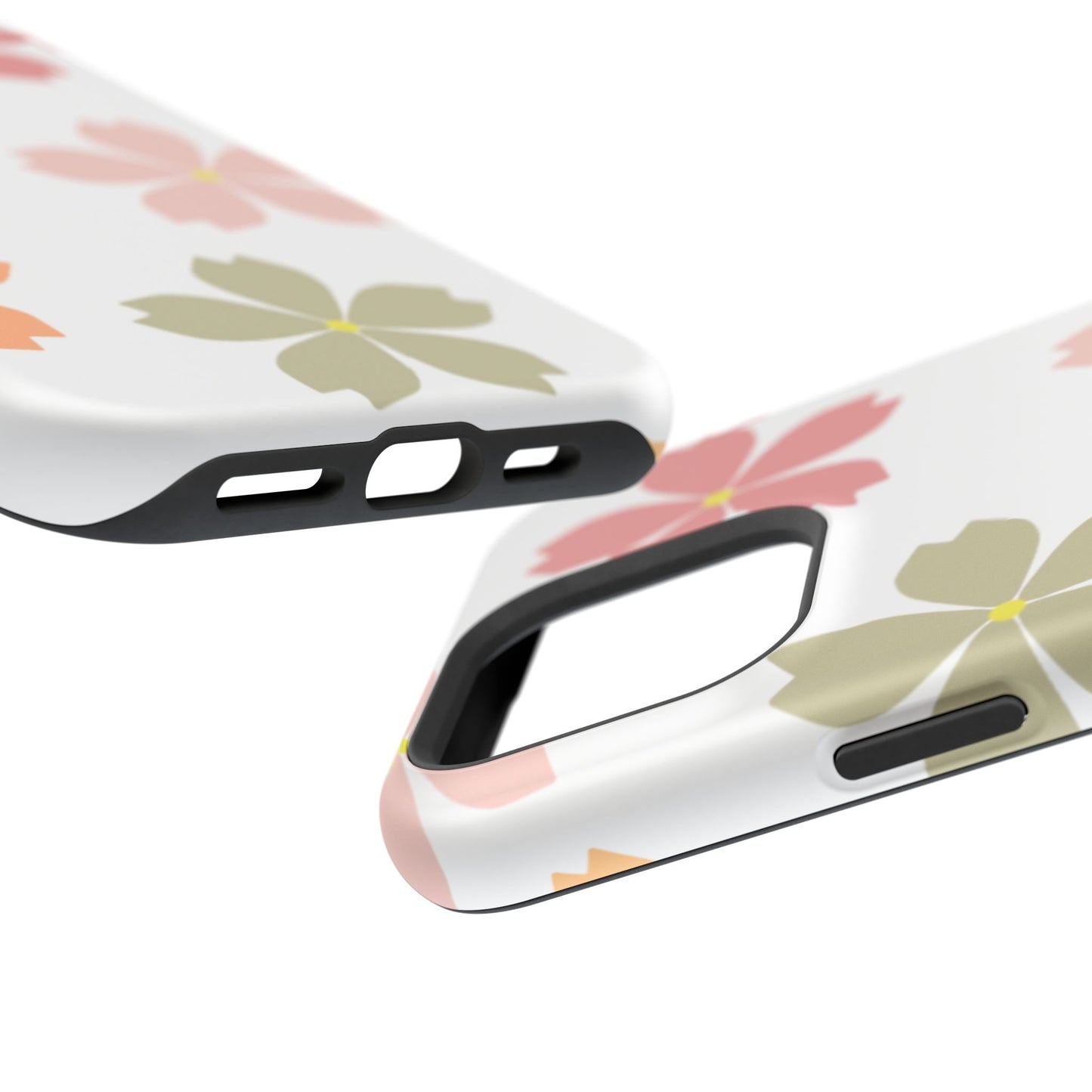 Pastel Sakura Blossom Tough MagSafe iPhone Case – Durable Design with Soft Matte Finish