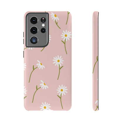 Daisy Delight Tough Samsung Galaxy Case – Cute Floral Design with Dual-Layer Protection