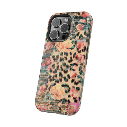 Rustic Floral Leopard - MagSafe iPhone Series Case