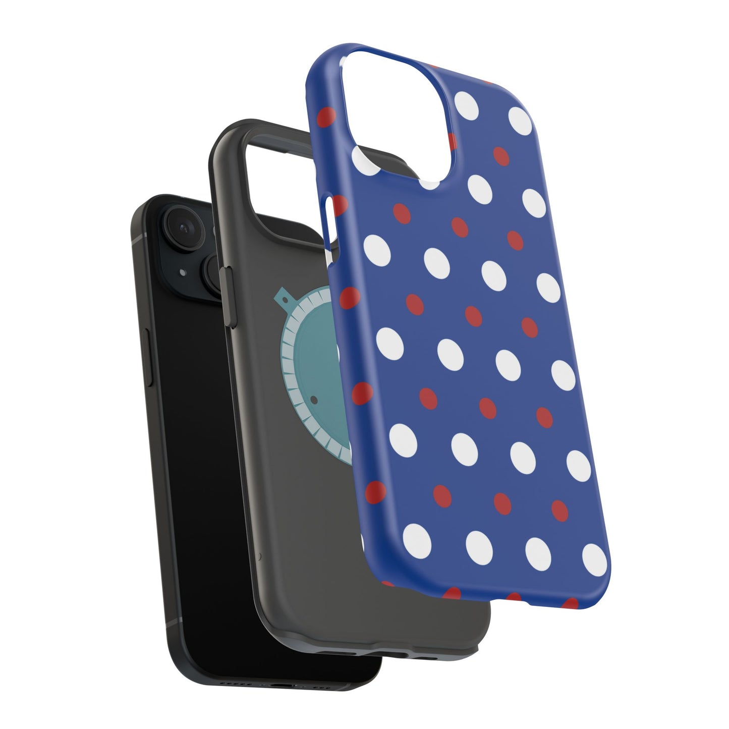 Patriotic Polka Dots – MagSafe iPhone Case