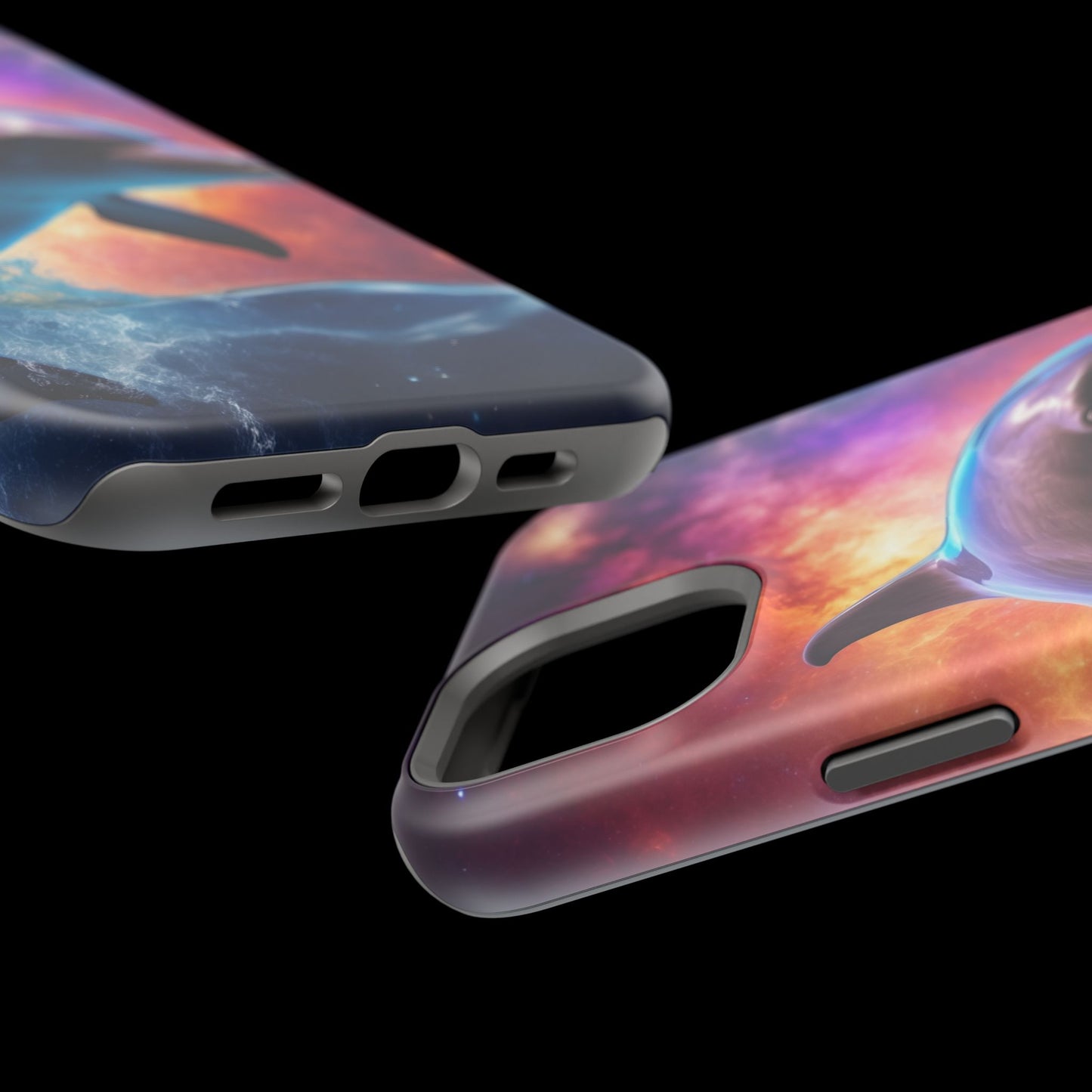 Cosmic Dolphin Galaxy Art - MagSafe-Compatible Case