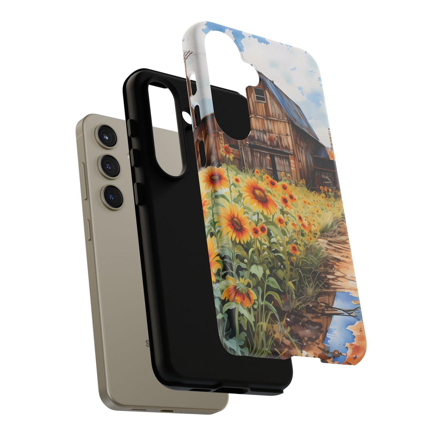 Sunflower iPhone Case  Rustic Farm Style