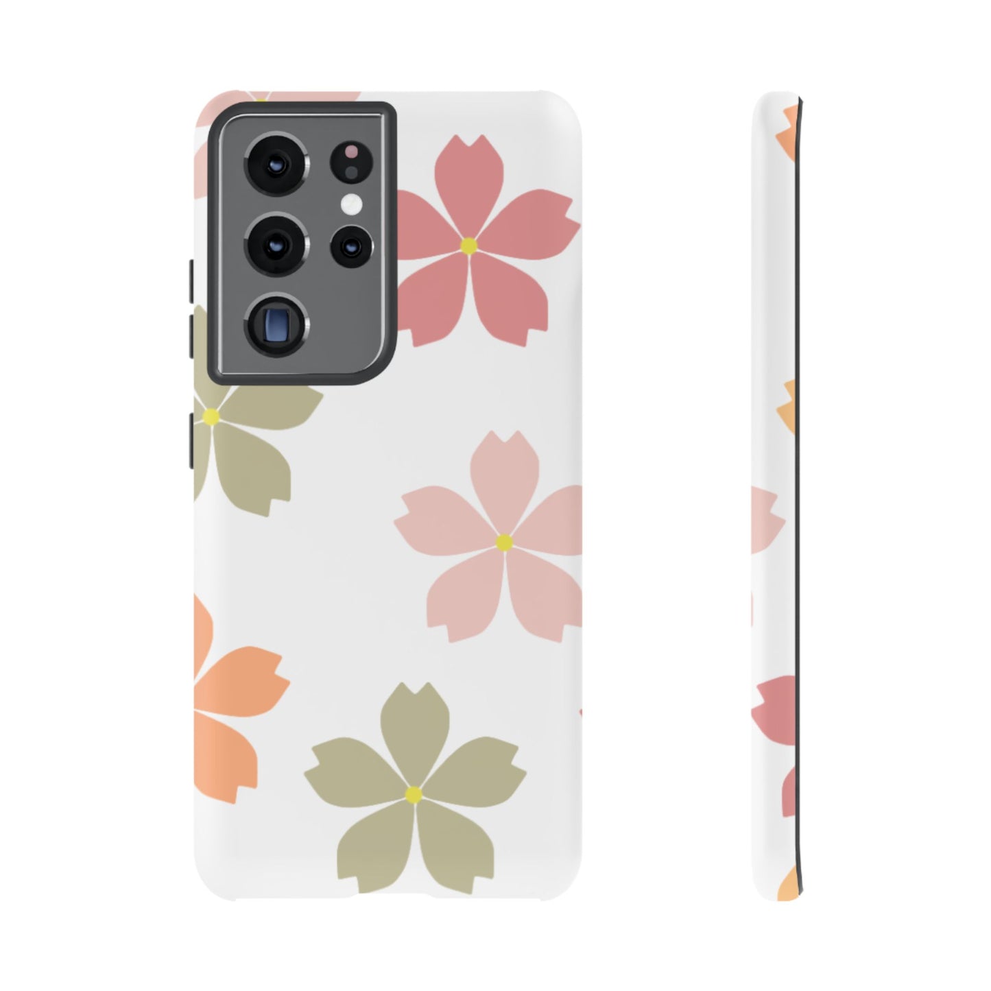 Pastel Sakura Blossom Tough Samsung Galaxy Case – Durable Design with Soft Matte Finish