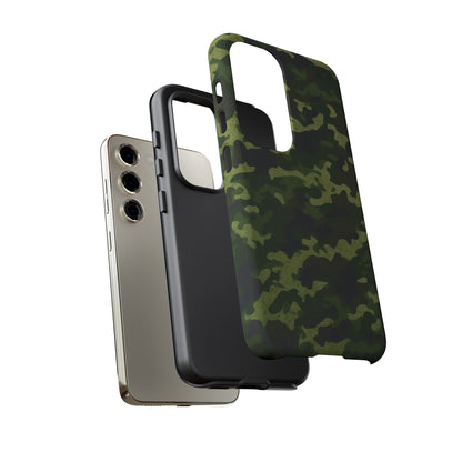 Dark Green Camouflage – Samsung Galaxy Case, Durable and Stylish