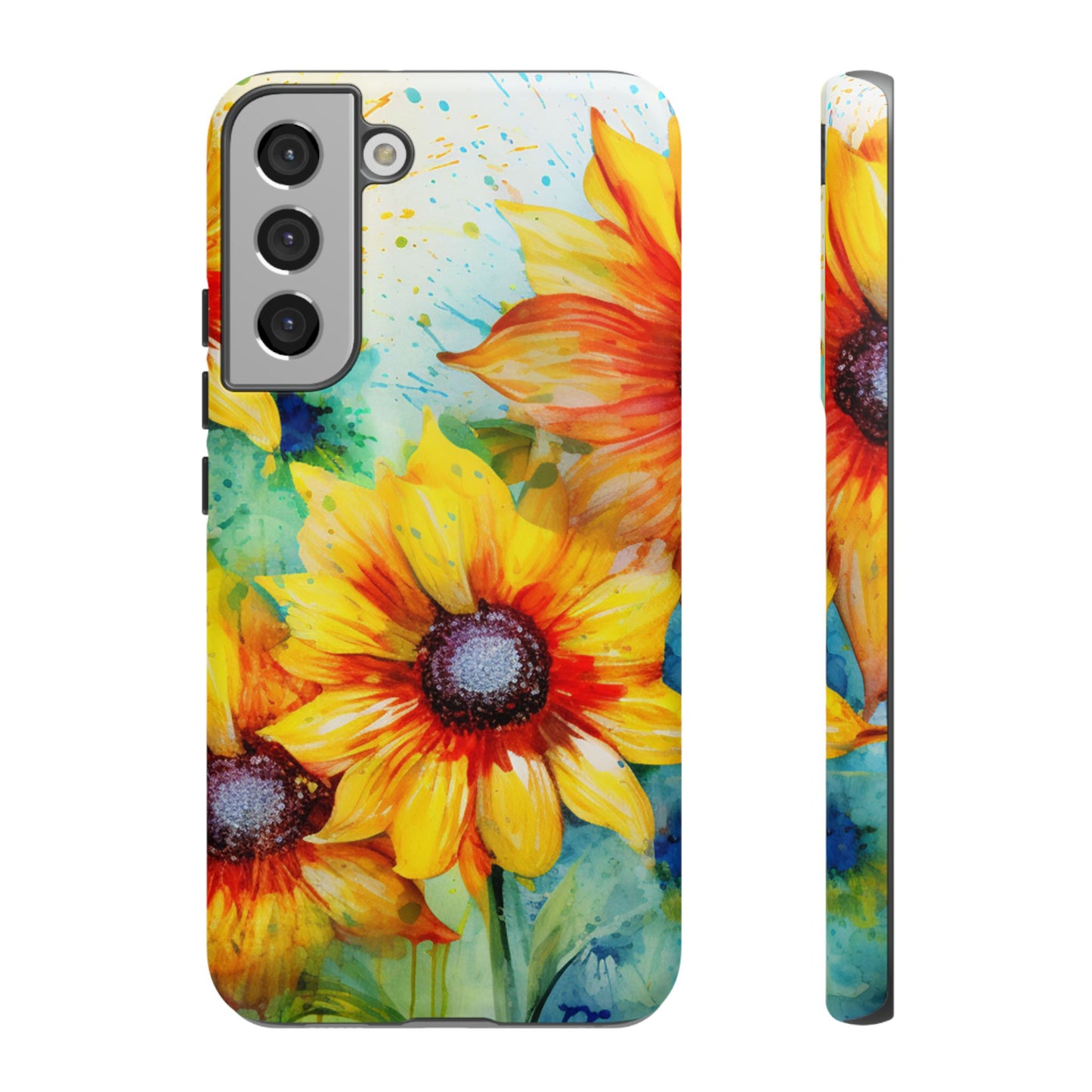 Watercolor Sunflower Splash - Samsung Galaxy Series Case