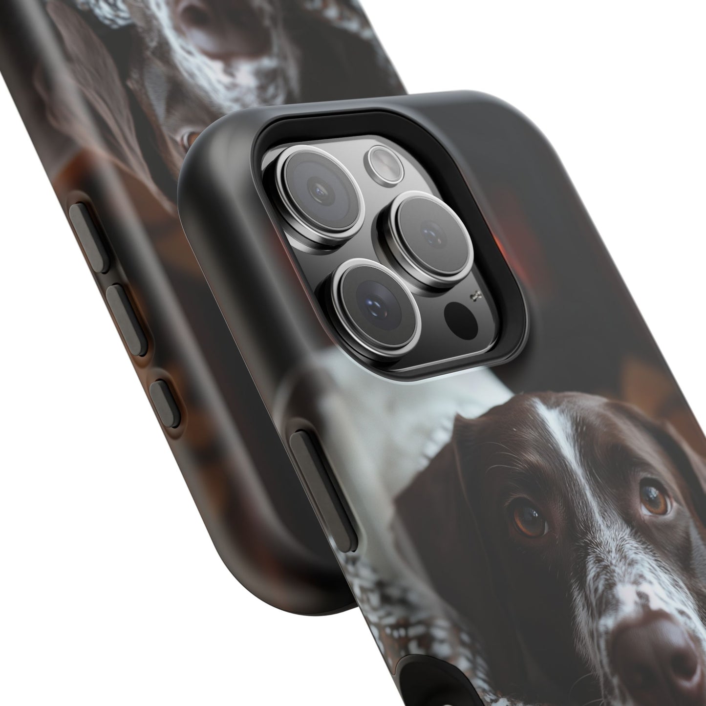 Majestic German Shorthaired Pointer MagSafe iPhone Case – Sunset Prairie Design