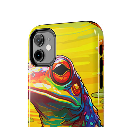 Vibrant Rainbow Frog Design – iPhone Series Case