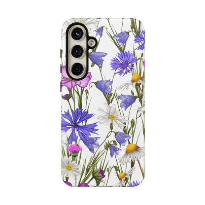 Wildflower Meadow Samsung Galaxy Case – Purple, Blue, and White Floral Design