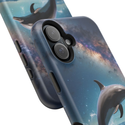 Dolphin Galaxy Splash - MagSafe-Compatible Case