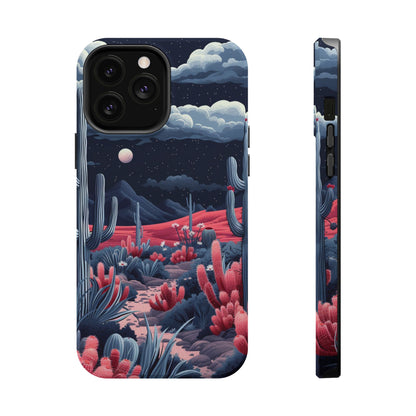 Moonlit Saguaro iPhone Case