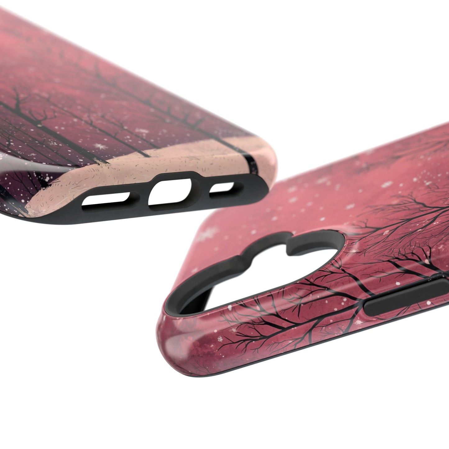 Pink Winter Twilight Forest - MagSafe iPhone Series Case