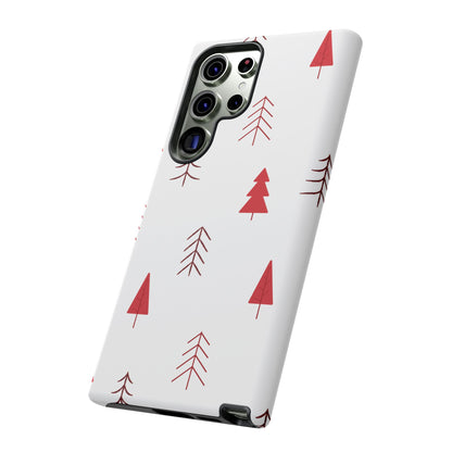 Scandi Red Pine Trees - Samsung Galaxy Series Case